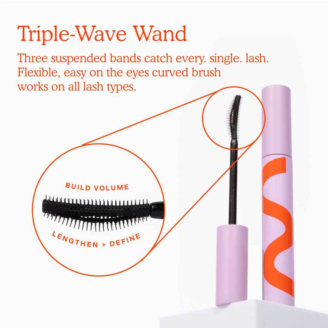 Tower 28 Mini MakeWaves Mascara in Jet